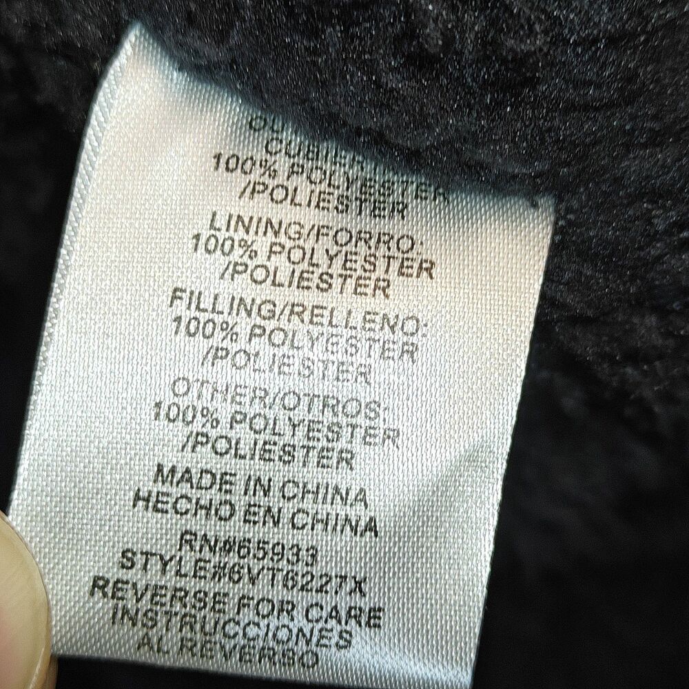 EUC Mens Winston Faux Fur Lined Vest Size 3XL Full Zip Front Pockets Gray & Blue - Picture 8 of 9